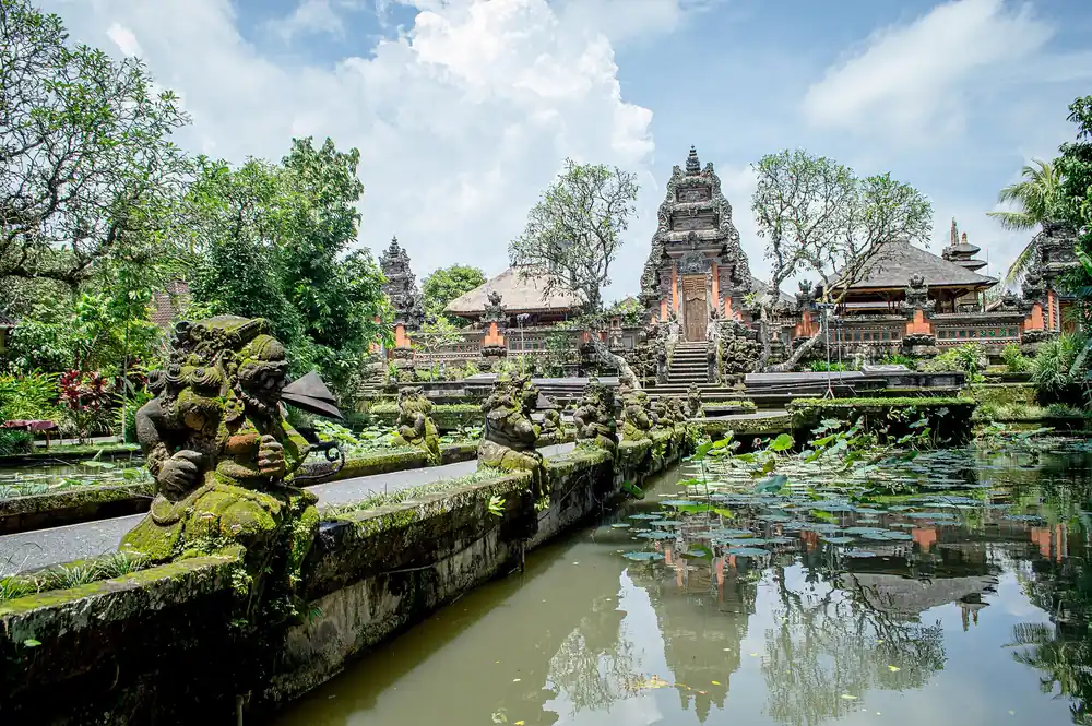 Ubud Water Palace and lotus pond
