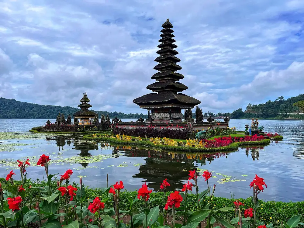 Pura Ulun Danu Bratan temple on Lake Bratan