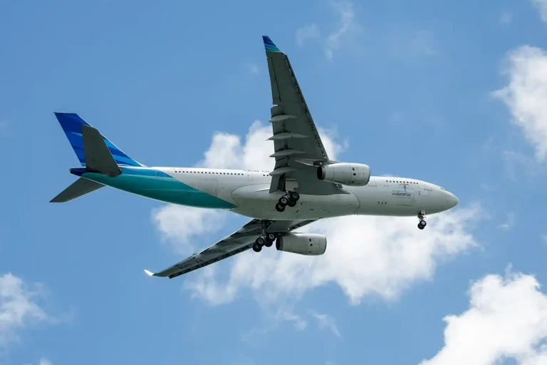 Garuda Indonesia aircraft in flight