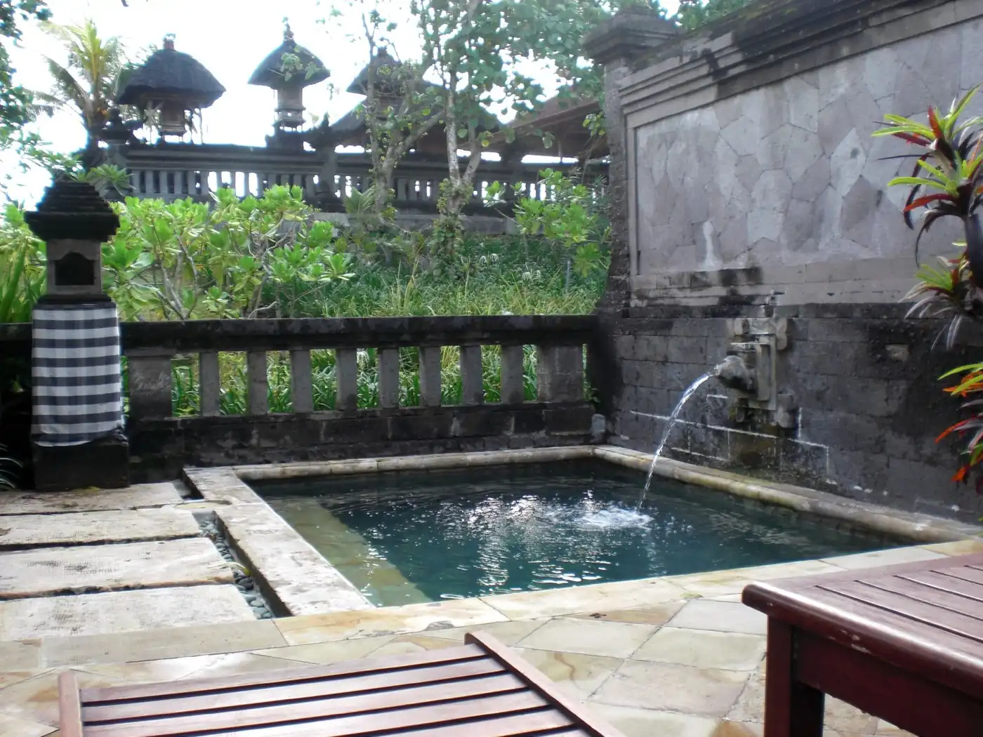 Private plunge pool of a Balinese-style villa