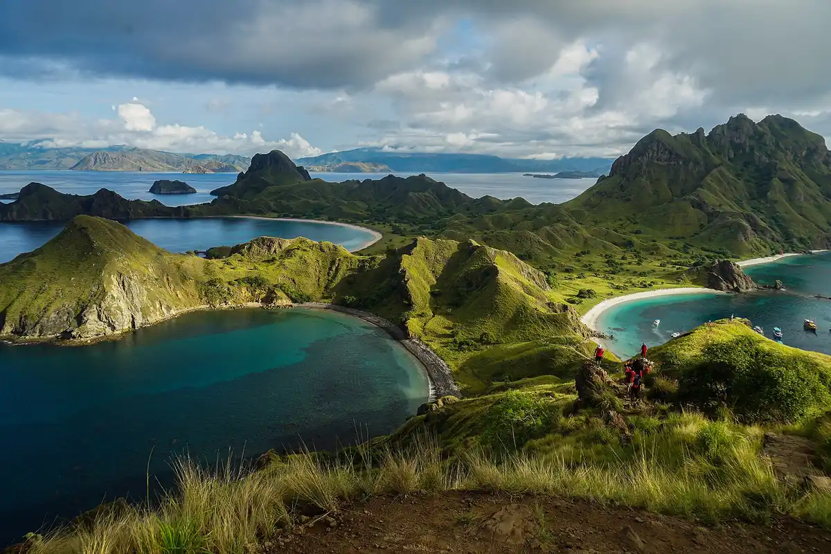 View over Padar Island in Komodo National Park